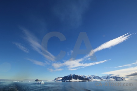 Adelaide island landscape south pole ice sea.