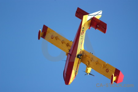 Airplane javea europe montgo fire spain.