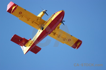 Airplane montgo fire europe javea spain.