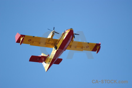 Airplane spain firefighting javea europe.