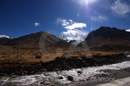 Altitude asia himalayan river plateau.