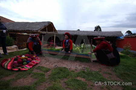 Altitude color south america woman grass.