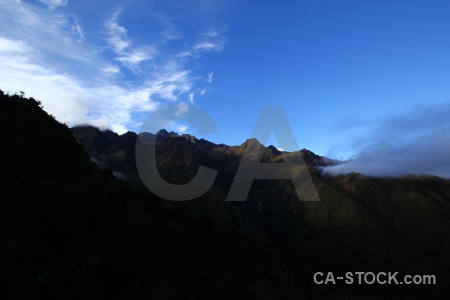 Altitude inca trail south america andes cloud.