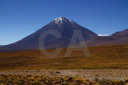 Altitude licancabur south america desert stratovolcano.