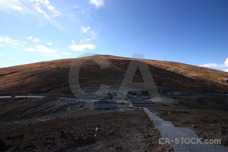 Altitude plateau china dry friendship highway.