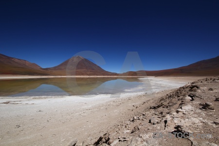 Altitude rock licancabur south america stratovolcano.