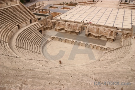 Amphitheatre western asia historic ruin block.