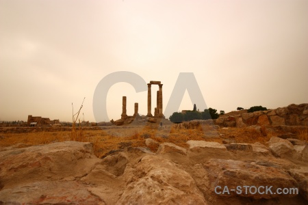 Ancient archaeological rock western asia amman.