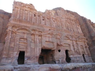 Ancient carving tomb historic sky.