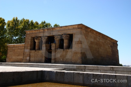 Ancient temple building spain debod.