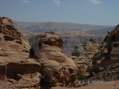 Ancient unesco cliff western asia petra.