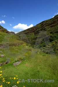 Andes landscape peru terrace inca.