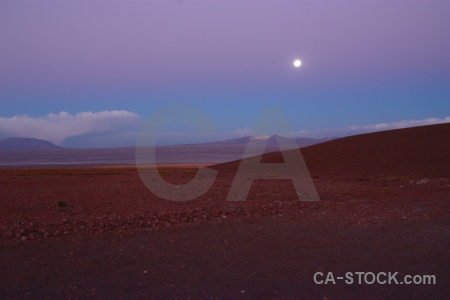Andes mountain moon bolivia sky.