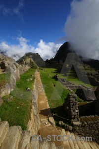 Andes ruin stone inca trail unesco.