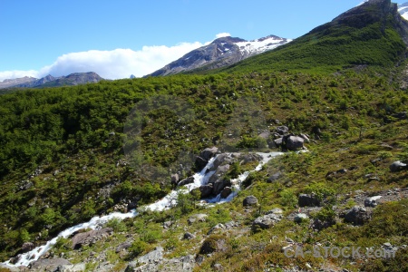 Andes water tree landscape cloud.