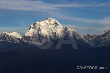 Annapurna sanctuary trek snowcap mountain south asia dhaulagiri.