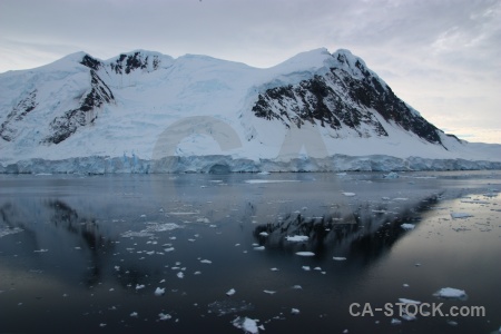 Antarctic peninsula gunnel channel sea water ice.