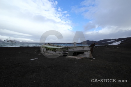 Antarctica cruise sky vehicle wood deception island.