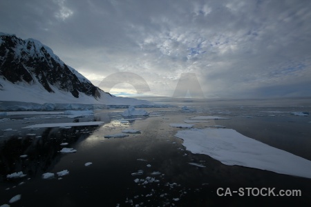 Antarctica reflection day 6 mountain snow.