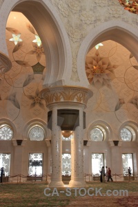 Arabian inside western asia arabic building.