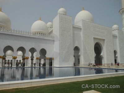 Arabian uae grass water sky.