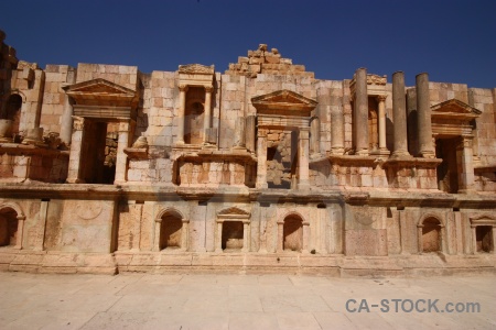 Archaeological jordan ruin asia gerasa.