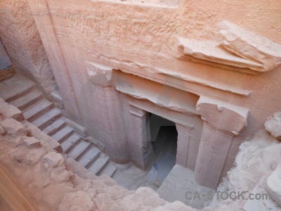 Archaeological nabataeans western asia rock jordan.