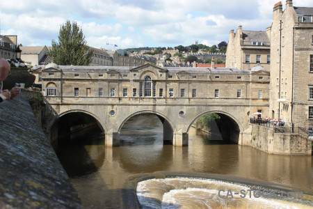 Archway building bridge white.