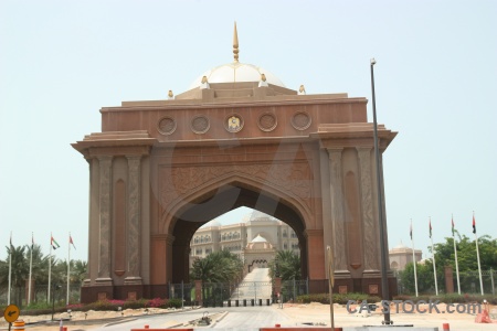 Archway sky emirates palace middle east western asia.