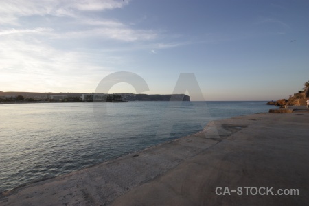 Arenal beach spain cloud water.