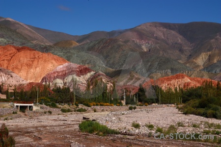 Argentina cerro de los siete colores rock purmamarca landscape.