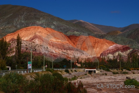 Argentina cliff purmamarca rock sky.