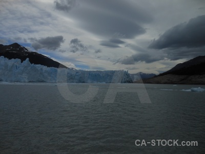 Argentina lago argentino lake ice water.