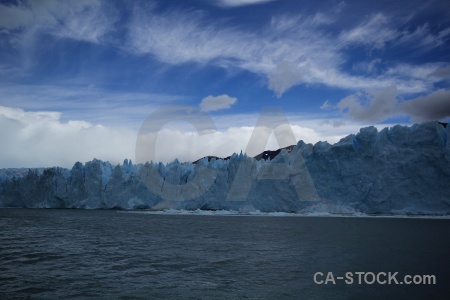 Argentina lake cloud terminus water.