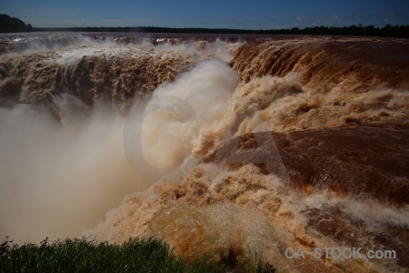 Argentina south america unesco iguazu falls river.