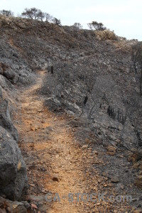 Ash path spain burnt montgo fire.