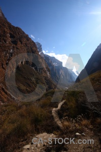 Asia annapurna sanctuary trek south asia sky valley.