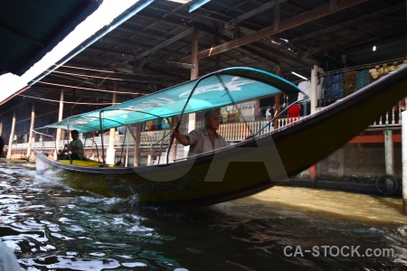 Asia boat damnoen saduak southeast asia vehicle.