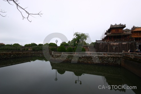 Asia building tree water vietnam.