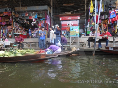 Asia person vehicle southeast asia canal.