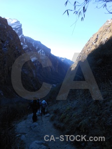 Asia trek nepal valley mountain.