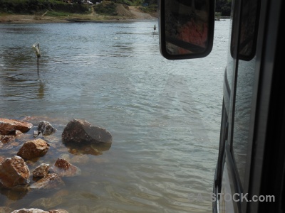 Asia vehicle water bus laos.