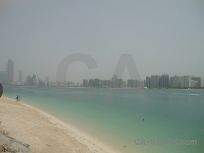 Asia western asia beach sea abu dhabi.