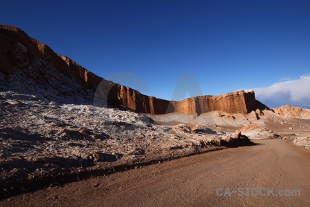 Atacama desert cloud cordillera de la sal valle luna salt.