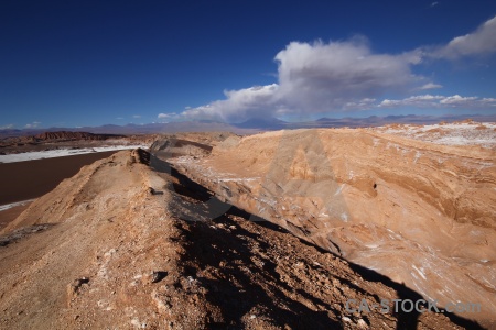 Atacama desert rock landscape south america valley of the moon.