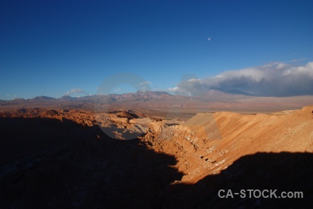 Atacama desert valley of the moon landscape sky south america.