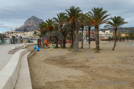 Beach arenal sand spain europe.