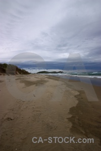 Beach sky water south island owaka.