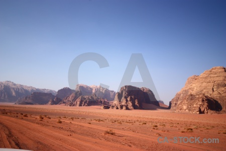 Bedouin wadi rum mountain sand desert.