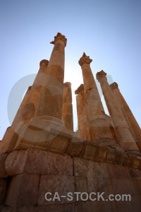 Block pillar column stone archaeological.